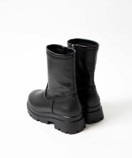 WEGO（ウィゴー）の「WEGO/ボリュームソールブーツ（ブーツ・レディース・ブラック・MEDIUM/LARGE）」の8枚目の写真