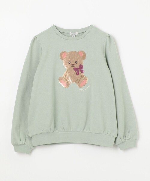 ANY(エニィ)の「スパンコール トレーナー(スウェット・キッズ・ライトグリーン系/ライラック系/ベージュ系・140/150)」の12枚目の写真