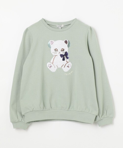 ANY(エニィ)の「スパンコール トレーナー(スウェット・キッズ・ライトグリーン系/ライラック系/ベージュ系・140/150)」の14枚目の写真