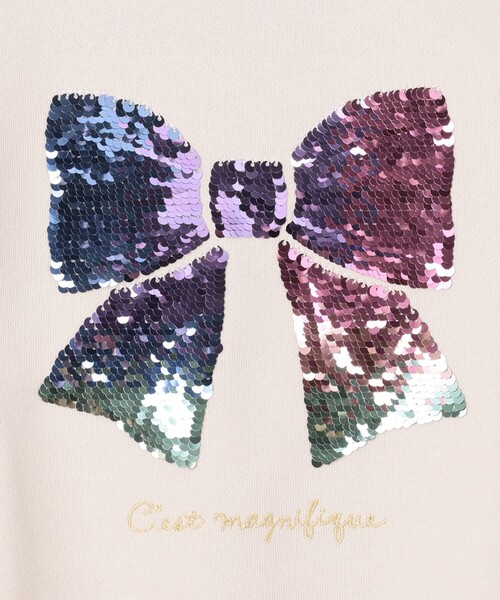 ANY(エニィ)の「スパンコール トレーナー(スウェット・キッズ・ライトグリーン系/ライラック系/ベージュ系・140/150)」の17枚目の写真