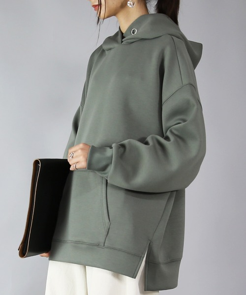 and it_(アンドイット)の「スクーバパーカー(パーカー・レディース・ブルー/グレイッシュベージュ/ブラウン/チャコールグレー/アイボリー/カーキ/ブラック・L/M)」の6枚目の写真