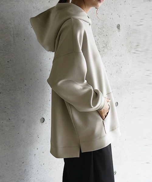 and it_(アンドイット)の「スクーバパーカー(パーカー・レディース・ブルー/グレイッシュベージュ/ブラウン/チャコールグレー/アイボリー/カーキ/ブラック・L/M)」の5枚目の写真