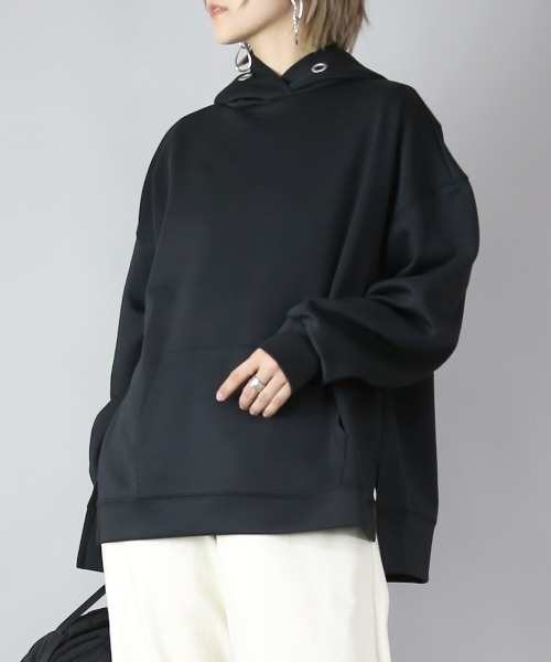 and it_(アンドイット)の「スクーバパーカー(パーカー・レディース・ブルー/グレイッシュベージュ/ブラウン/チャコールグレー/アイボリー/カーキ/ブラック・L/M)」の3枚目の写真