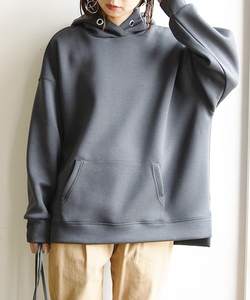 and it_(アンドイット)の「スクーバパーカー(パーカー・レディース・ブルー/グレイッシュベージュ/ブラウン/チャコールグレー/アイボリー/カーキ/ブラック・L/M)」の14枚目の写真