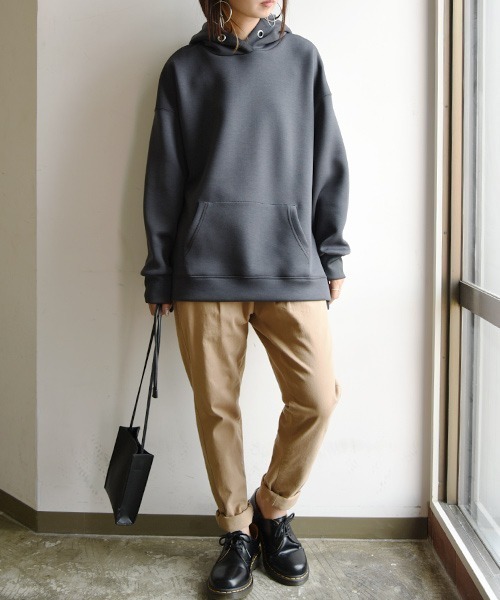 and it_(アンドイット)の「スクーバパーカー(パーカー・レディース・ブルー/グレイッシュベージュ/ブラウン/チャコールグレー/アイボリー/カーキ/ブラック・L/M)」の8枚目の写真