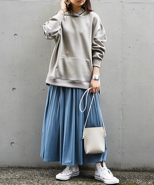 and it_(アンドイット)の「スクーバパーカー(パーカー・レディース・ブルー/グレイッシュベージュ/ブラウン/チャコールグレー/アイボリー/カーキ/ブラック・L/M)」の16枚目の写真