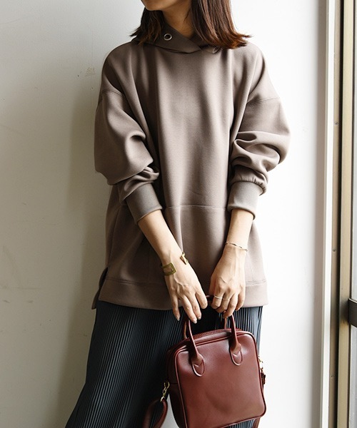 and it_(アンドイット)の「スクーバパーカー(パーカー・レディース・ブルー/グレイッシュベージュ/ブラウン/チャコールグレー/アイボリー/カーキ/ブラック・L/M)」の18枚目の写真