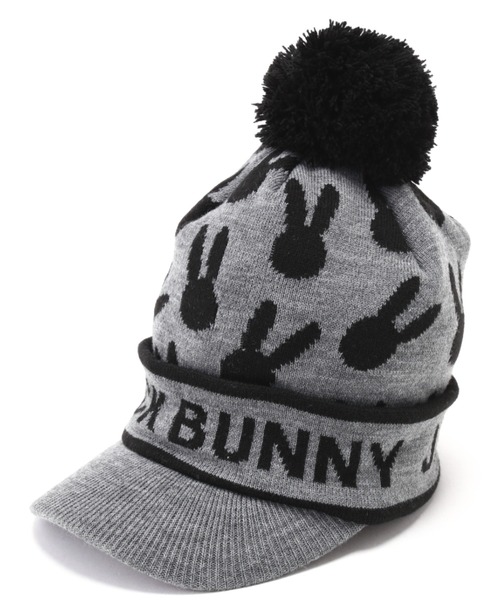Jack Bunny ジッパー付きセーター 黒/白 Jack Bunny!!】【ドラえもん】インターシャ＋ロゴジャガード
