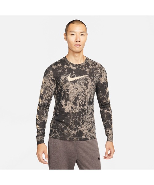 NIKE（ナイキ）の「ナイキ NIKE ナイキ DF STRY PCK HLD L/S Tシャツ（Tシャツ/カットソー・メンズ・グレー/オリーブ・M/3L/LL/L/S）」の2枚目の写真