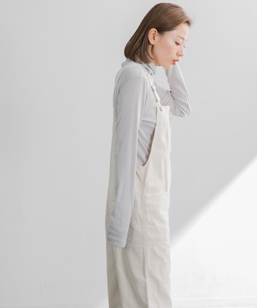 AMERICAN RAG CIE（アメリカンラグシー）の「ガーメントダイオーバーオール（サロペット/オーバーオール・レディース・チャコールグレー/オフホワイト・FREE）」の20枚目の写真