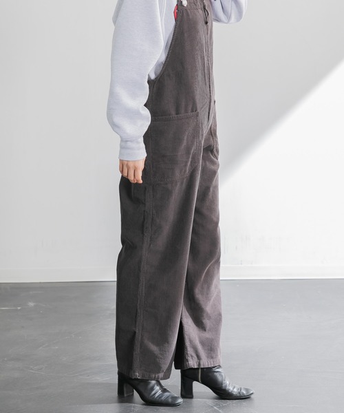 AMERICAN RAG CIE（アメリカンラグシー）の「ガーメントダイオーバーオール（サロペット/オーバーオール・レディース・チャコールグレー/オフホワイト・FREE）」の12枚目の写真