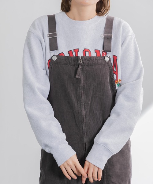 AMERICAN RAG CIE（アメリカンラグシー）の「ガーメントダイオーバーオール（サロペット/オーバーオール・レディース・チャコールグレー/オフホワイト・FREE）」の13枚目の写真