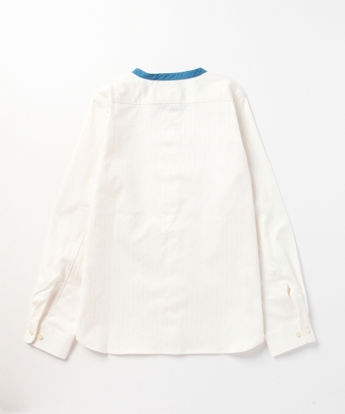 BEAMS BOY（ビームスボーイ）の「BEAMS BOY / バンドカラー 配色 ロングスリーブ（シャツ/ブラウス・レディース・ホワイト/ゴールド/ネイビー・ONE SIZE）」の22枚目の写真