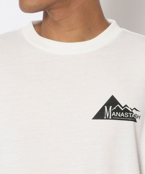 MANASTASH(マナスタッシュ)の「MANASTASH/マナスタッシュ DRY DEO L/S TEE GEOMETRIC LOGO 7123051(Tシャツ/カットソー・メンズ・ホワイト/ブラック/バイオレット/ブラック系その他・MEDIUM/LARGE/X-LARGE)」の16枚目の写真