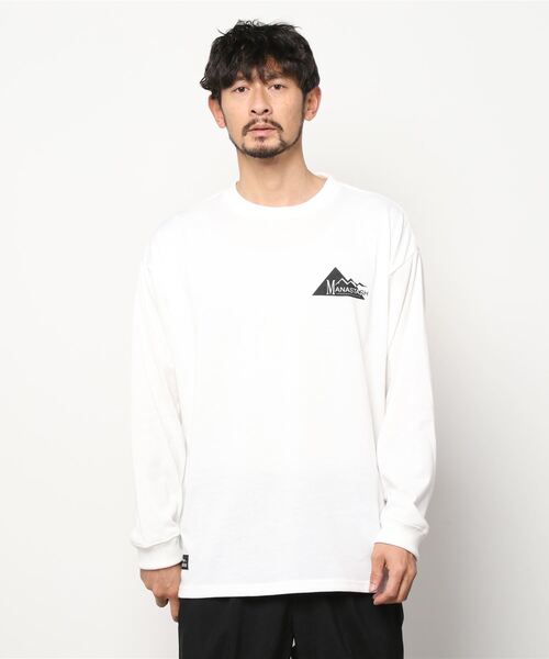 MANASTASH(マナスタッシュ)の「MANASTASH/マナスタッシュ DRY DEO L/S TEE GEOMETRIC LOGO 7123051(Tシャツ/カットソー・メンズ・ホワイト/ブラック/バイオレット/ブラック系その他・MEDIUM/LARGE/X-LARGE)」の11枚目の写真