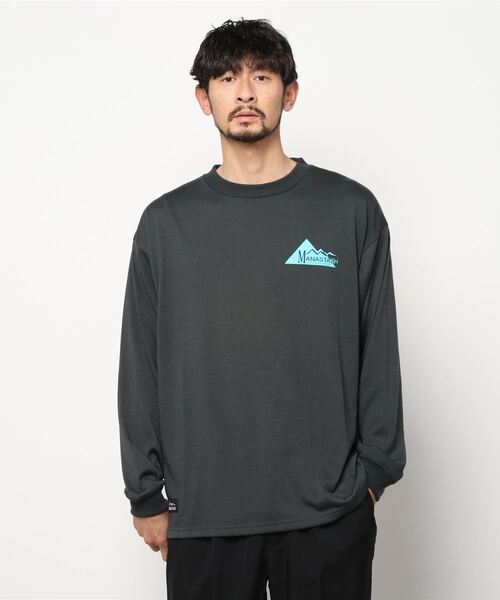 MANASTASH(マナスタッシュ)の「MANASTASH/マナスタッシュ DRY DEO L/S TEE GEOMETRIC LOGO 7123051(Tシャツ/カットソー・メンズ・ホワイト/ブラック/バイオレット/ブラック系その他・MEDIUM/LARGE/X-LARGE)」の10枚目の写真