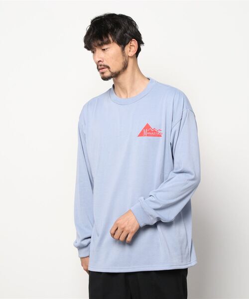 MANASTASH(マナスタッシュ)の「MANASTASH/マナスタッシュ DRY DEO L/S TEE GEOMETRIC LOGO 7123051(Tシャツ/カットソー・メンズ・ホワイト/ブラック/バイオレット/ブラック系その他・MEDIUM/LARGE/X-LARGE)」の9枚目の写真