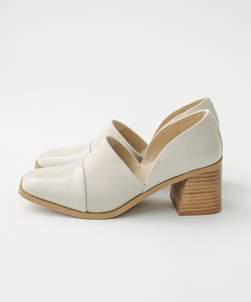 mystic（ミスティック）の「スクエアローファー（ローファー・レディース・アイボリー/ブラック・38/36/37）」の5枚目の写真