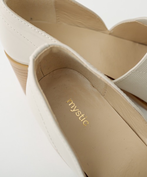 mystic（ミスティック）の「スクエアローファー（ローファー・レディース・アイボリー/ブラック・38/36/37）」の9枚目の写真