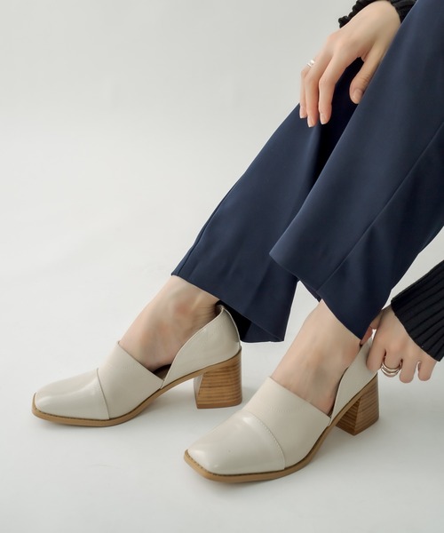 mystic（ミスティック）の「スクエアローファー（ローファー・レディース・アイボリー/ブラック・38/36/37）」の8枚目の写真