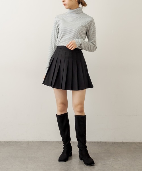 OLIVE des OLIVE（オリーブデオリーブ）の「インナーハイネック（Tシャツ/カットソー・レディース・ブラック/オフホワイト/アイボリー/スミクロ・FREE）」の16枚目の写真