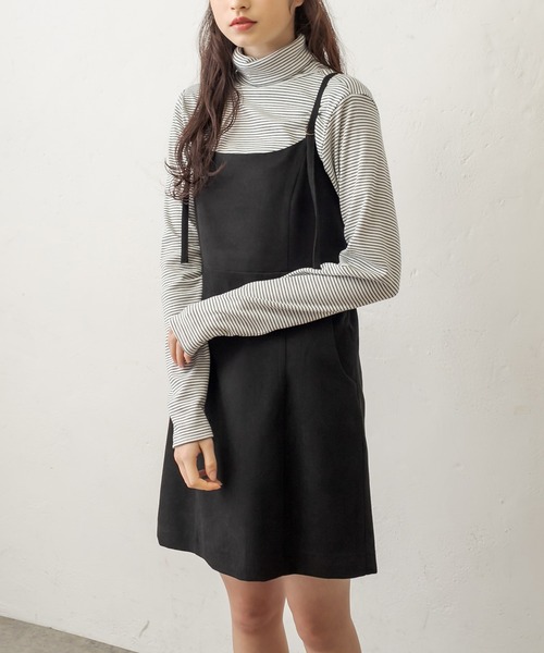 OLIVE des OLIVE（オリーブデオリーブ）の「インナーハイネック（Tシャツ/カットソー・レディース・ブラック/オフホワイト/アイボリー/スミクロ・FREE）」の21枚目の写真