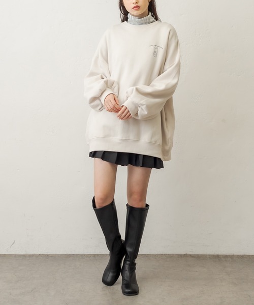 OLIVE des OLIVE（オリーブデオリーブ）の「インナーハイネック（Tシャツ/カットソー・レディース・ブラック/オフホワイト/アイボリー/スミクロ・FREE）」の17枚目の写真