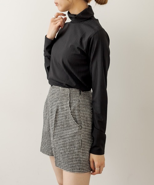 OLIVE des OLIVE（オリーブデオリーブ）の「インナーハイネック（Tシャツ/カットソー・レディース・ブラック/オフホワイト/アイボリー/スミクロ・FREE）」の13枚目の写真