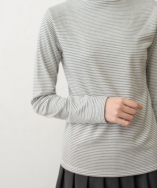 OLIVE des OLIVE（オリーブデオリーブ）の「インナーハイネック（Tシャツ/カットソー・レディース・ブラック/オフホワイト/アイボリー/スミクロ・FREE）」の15枚目の写真