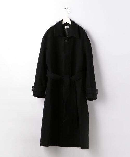 lownn コート coat ウール 黒 lownn コート coat ウール 黒