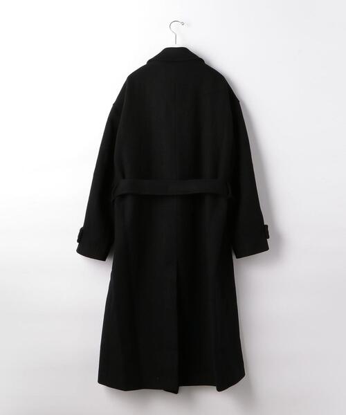 lownn コート coat ウール 黒 lownn コート coat ウール 黒
