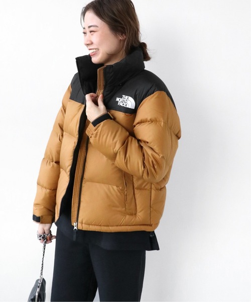 THE NORTH FACE（ザノースフェイス）の「【THE NORTH FACE】Short Nuptse Jacket：ダウンジャケット◆（ダウンジャケット/コート・レディース・ブラック/ブラウン・MEDIUM）」の2枚目の写真