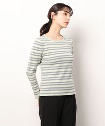 【HANAE MORI】パステルツイードニット