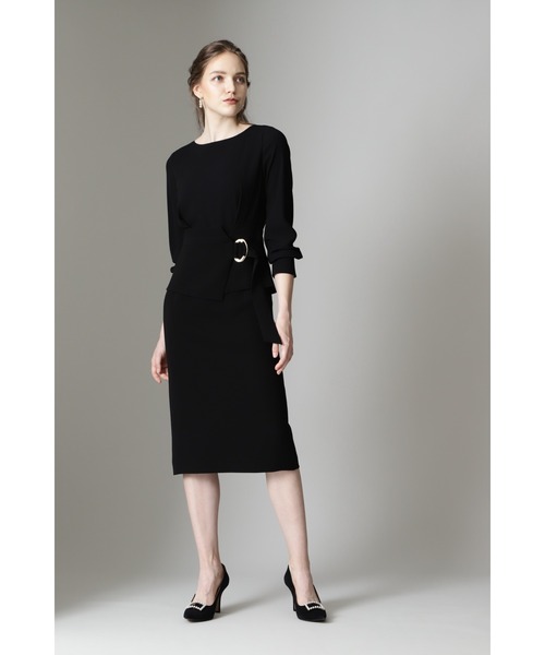 【ピンキーアンドダイアン】ベルト付きペプラムタイトワンピース★38 楽天市場】【SALE／30%OFF】◇ベルト付きVネックワンピース