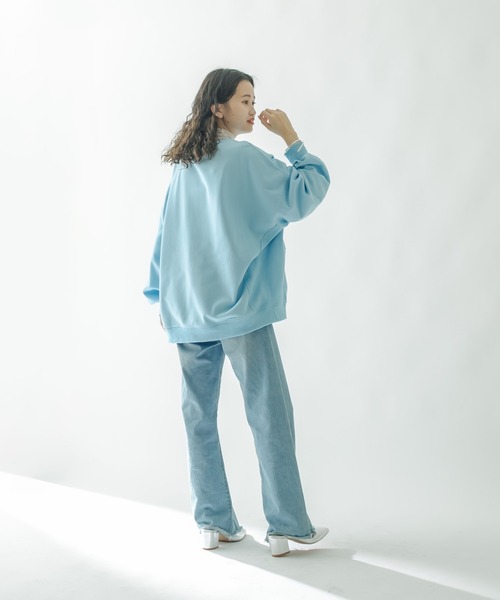 mystic（ミスティック）の「カレッジスウェット（スウェット・レディース・チャコールグレー/ブルー/アイボリー・FREE）」の6枚目の写真