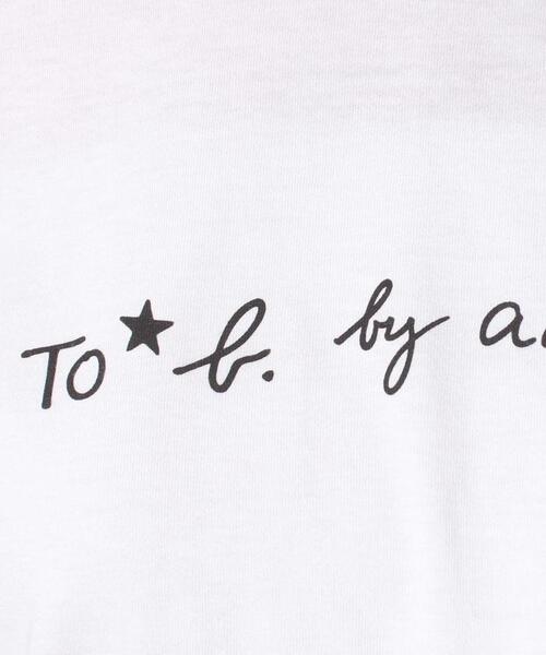To b. by agnes b.(トゥービーバイアニエスベー)の「ロゴ プリント 半袖 Tシャツ(Tシャツ/カットソー・レディース・ホワイト・40/38)」の5枚目の写真