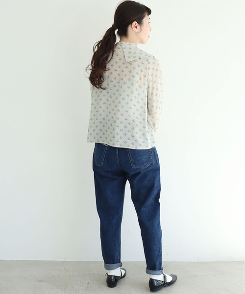 fig Ｌondon（フィグロンドン）の「●Lea　BL（シャツ/ブラウス・レディース・グレー/ホワイト・FREE）」の13枚目の写真