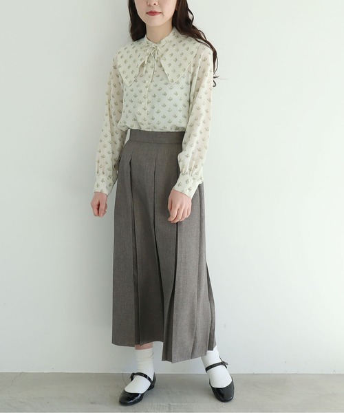 fig Ｌondon（フィグロンドン）の「●Lea　BL（シャツ/ブラウス・レディース・グレー/ホワイト・FREE）」の21枚目の写真