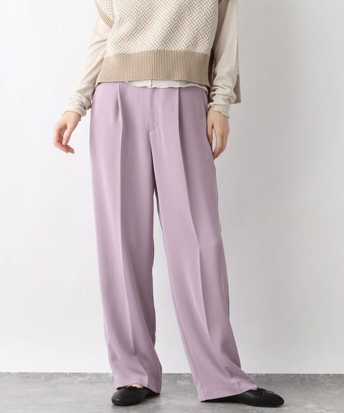 ぬぬ A part by（アパートバイ）の「Poワンタックストレートパンツ 263822