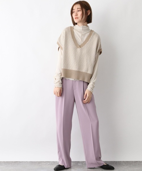 A part by（アパートバイ）の「Poワンタックストレートパンツ 263822