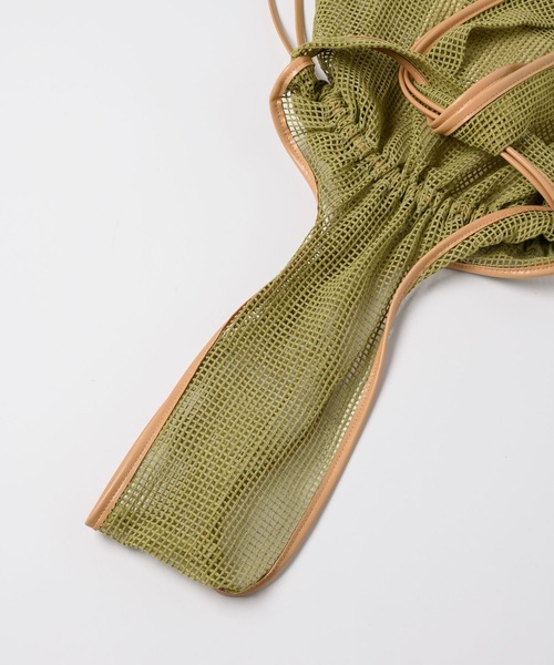 LA BELLE ETUDE（ラベルエチュード）の「【CONTROL FREAK】メッシュBIGショッパー（トートバッグ・レディース・ブラック/カーキ/アイボリー・FREE）」の11枚目の写真