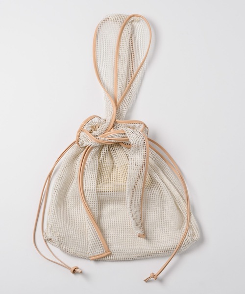 LA BELLE ETUDE（ラベルエチュード）の「【CONTROL FREAK】メッシュBIGショッパー（トートバッグ・レディース・ブラック/カーキ/アイボリー・FREE）」の7枚目の写真