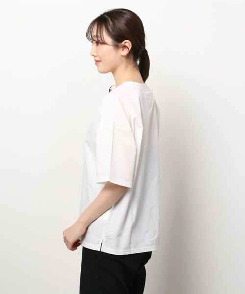 SETTO（セット）の「SATY：半袖Tシャツ（Tシャツ/カットソー・レディース・ホワイト/ブラック/サックスブルー・S/XS/L/M）」の10枚目の写真