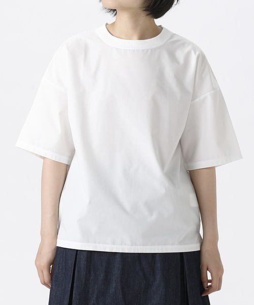 SETTO（セット）の「SATY：半袖Tシャツ（Tシャツ/カットソー・レディース・ホワイト/ブラック/サックスブルー・S/XS/L/M）」の2枚目の写真