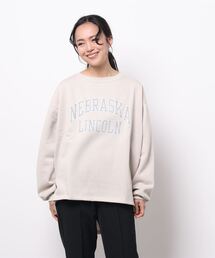 Samansa Mos2 blue | ビッグロゴスウェット(スウェット)