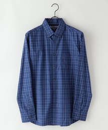 Blue Standard | 【BLUE STANDARD/ブルースタンダード】ラクケア 別布ポケット切替シャツ ブロードチェック ボタンダウン シャツ(シャツ/ブラウス)