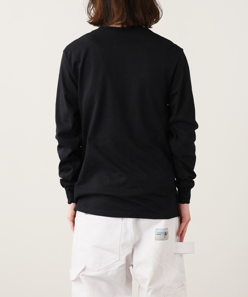 GILDAN(ギルダン)の「【ROOPTOKYO】GILDAN 6oz ポケット付きロングスリーブTee 袖リブ クルーネック/ロンT 2026年春夏(Tシャツ/カットソー・メンズ・ネイビー/オレンジ/ホワイト/グレー/ライム/ブラック・L/XL/M/XXL/S)」の13枚目の写真