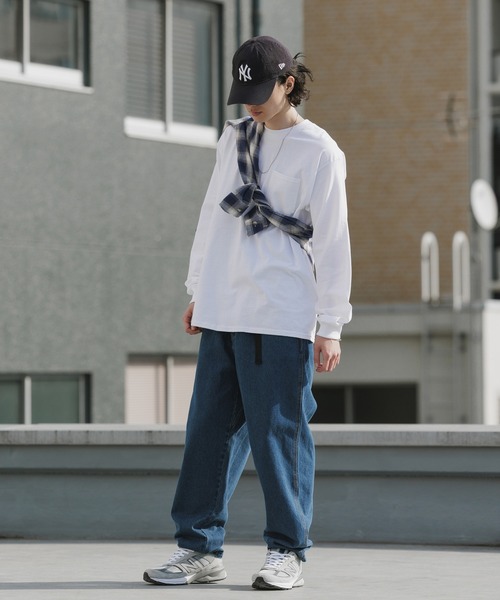 GILDAN(ギルダン)の「【ROOPTOKYO】GILDAN 6oz ポケット付きロングスリーブTee 袖リブ クルーネック/ロンT 2026年春夏(Tシャツ/カットソー・メンズ・ネイビー/オレンジ/ホワイト/グレー/ライム/ブラック・L/XL/M/XXL/S)」の16枚目の写真