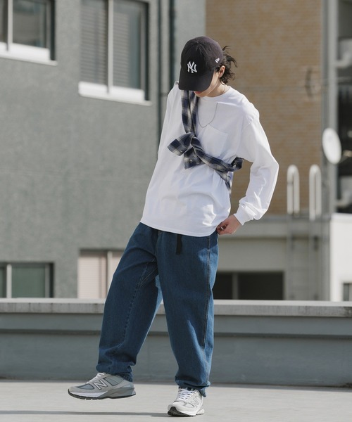 GILDAN(ギルダン)の「【ROOPTOKYO】GILDAN 6oz ポケット付きロングスリーブTee 袖リブ クルーネック/ロンT 2026年春夏(Tシャツ/カットソー・メンズ・ネイビー/オレンジ/ホワイト/グレー/ライム/ブラック・L/XL/M/XXL/S)」の17枚目の写真