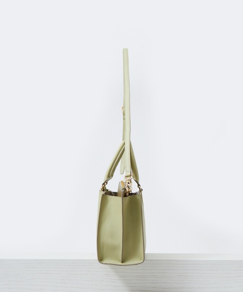 LOWELL things（ロウェル　シングス）の「Shelly mini/2wayトートBAG（トートバッグ・レディース・ラベンダー/グリーン/ベージュ・フリー）」の5枚目の写真
